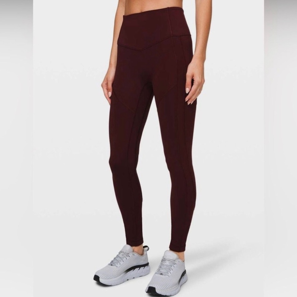 Lululemon ALL THE RIGHT PLACES PANT || 28" - Garnet Size 4
